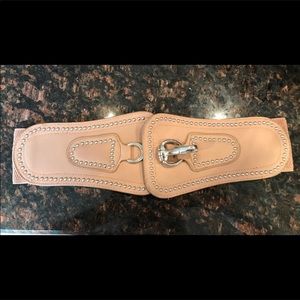 Silver Studded Stretch Belt